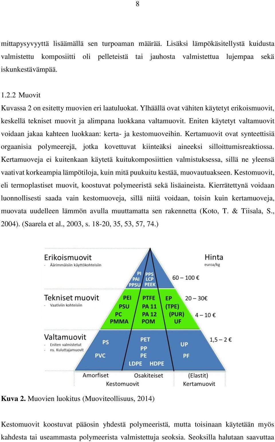Eniten käytetyt valtamuovit voidaan jakaa kahteen luokkaan: kerta- ja kestomuoveihin. Kertamuovit ovat synteettisiä orgaanisia polymeerejä, jotka kovettuvat kiinteäksi aineeksi silloittumisreaktiossa.