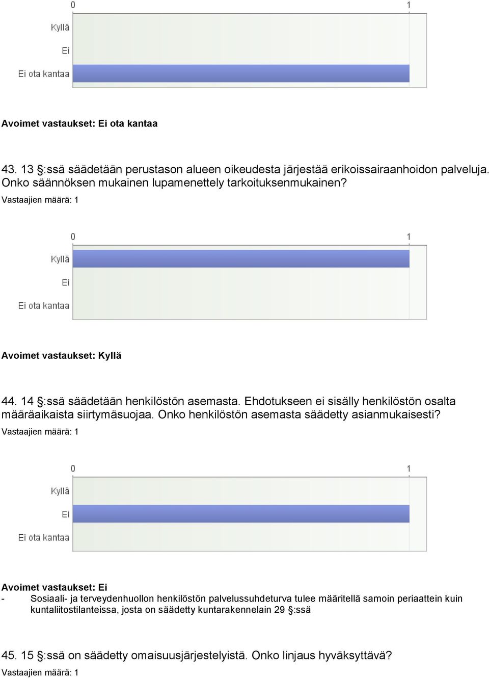 Ehdotukseen ei sisälly henkilöstön osalta määräaikaista siirtymäsuojaa. Onko henkilöstön asemasta säädetty asianmukaisesti?