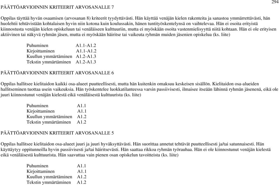 Hän ei osoita erityistä kiinnostusta venäjän kielen opiskeluun tai venäläiseen kulttuuriin, mutta ei myöskään osoita vastenmielisyyttä niitä kohtaan.