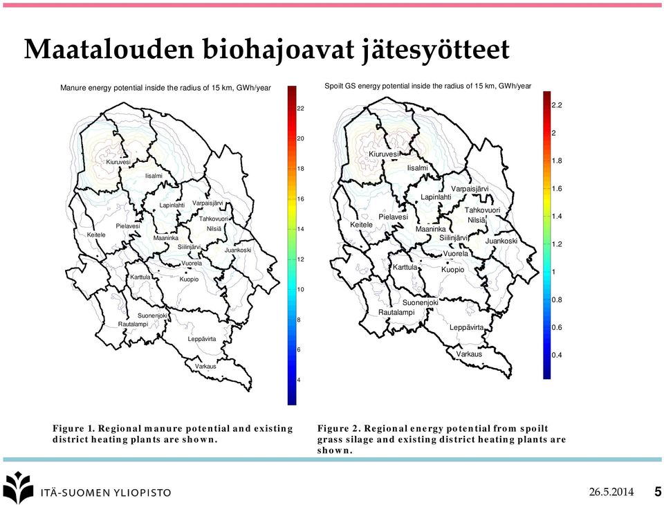 8 Keitele Lapinlahti Varpaisjärvi Tahkovuori Pielavesi Nilsiä Maaninka Siilinjärvi Juankoski Vuorela Karttula Kuopio 16 14 12 Keitele Varpaisjärvi Lapinlahti Tahkovuori Pielavesi Nilsiä Maaninka