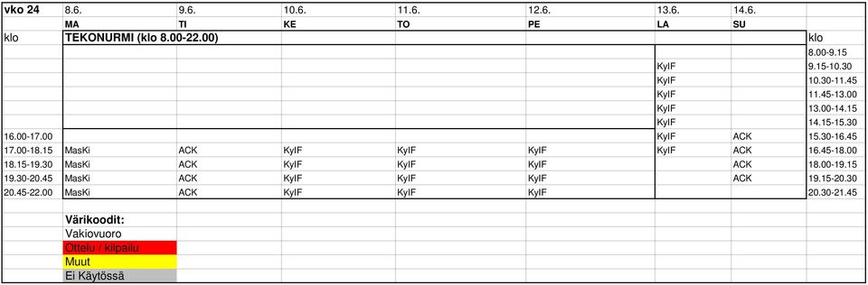 00 KyIF 13.00-14.15 KyIF 14.15-15.30 17.00-18.