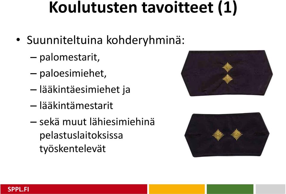 lääkintäesimiehet ja lääkintämestarit sekä