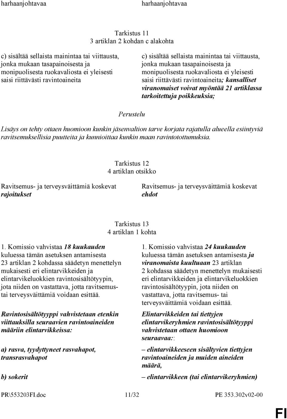 kansalliset viranomaiset voivat myöntää 21 artiklassa tarkoitettuja poikkeuksia; Lisäys on tehty ottaen huomioon kunkin jäsenvaltion tarve korjata rajatulla alueella esiintyviä ravitsemuksellisia