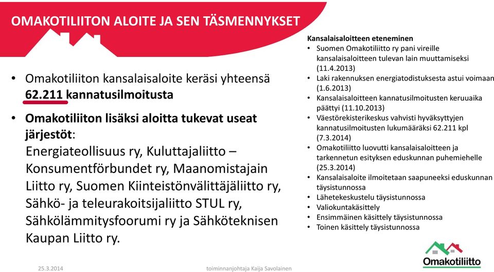 ry, Sähkö ja teleurakoitsijaliitto STUL ry, Sähkölämmitysfoorumi ry ja Sähköteknisen Kaupan Liitto ry.