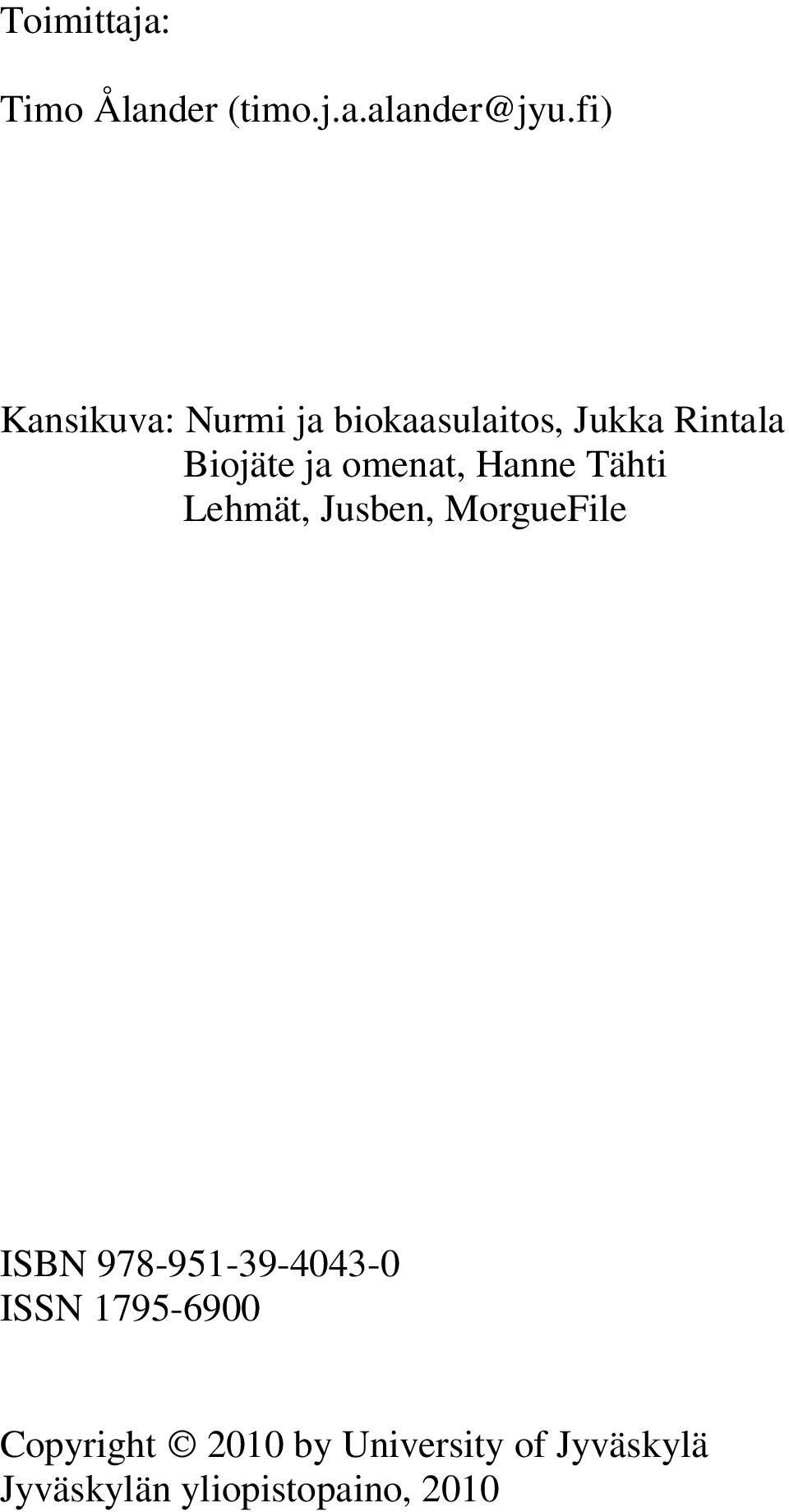 omenat, Hanne Tähti Lehmät, Jusben, MorgueFile ISBN