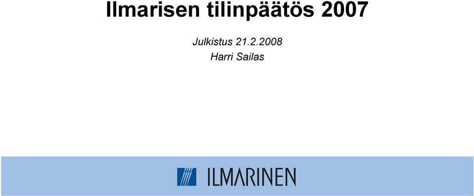 2007 Julkistus