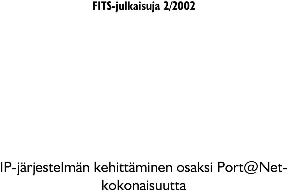 IP-järjestelmän