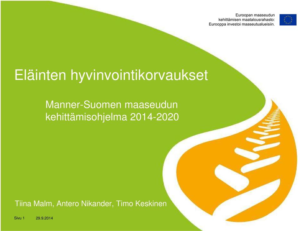 kehittämisohjelma 2014-2020 Tiina