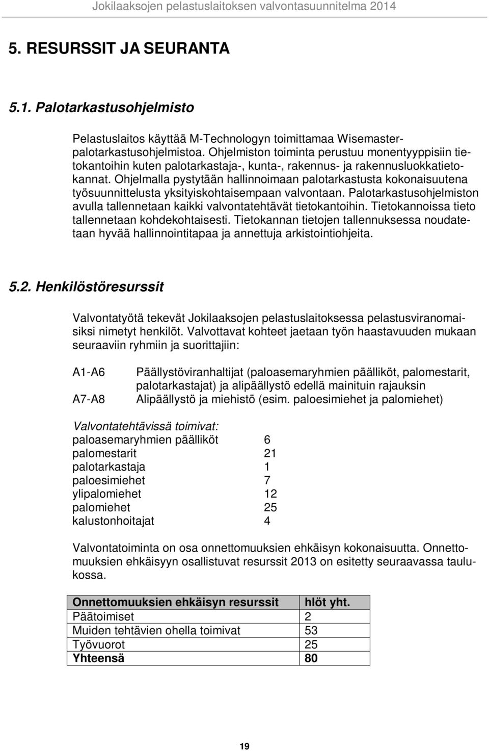 Ohjelmalla pystytään hallinnoimaan palotarkastusta kokonaisuutena työsuunnittelusta yksityiskohtaisempaan valvontaan.