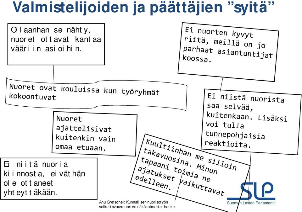 Ei niitä nuoria kiinnosta, eiväthän ole ottaneet