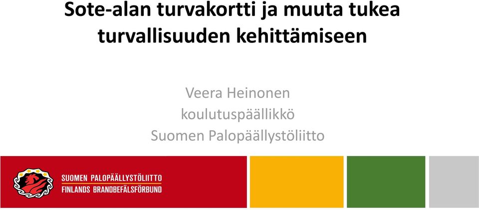 Veera Heinonen koulutuspäällikkö