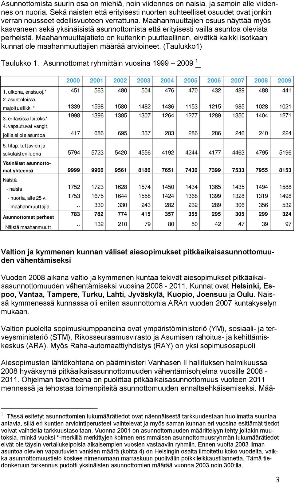 Maahanmuuttajien osuus näyttää myös kasvaneen sekä yksinäisistä asunnottomista että erityisesti vailla asuntoa olevista perheistä.