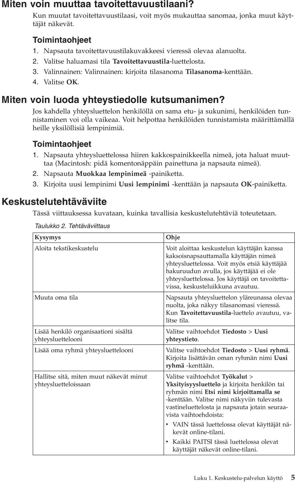 Valitse OK. Miten voin luoda yhteystiedolle kutsumanimen? Jos kahdella yhteysluettelon henkilöllä on sama etu- ja sukunimi, henkilöiden tunnistaminen voi olla vaikeaa.