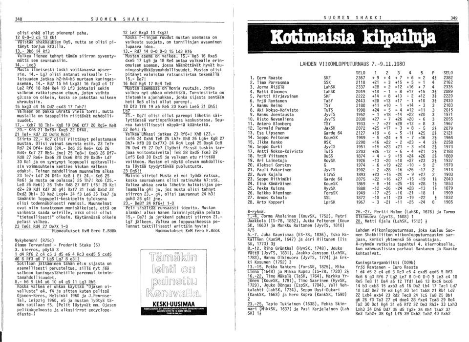 16 fxg3 e4 17 Le2 Rf6 18 Rd4 Re4 19 Lf3 johtaisi sekin valkean ratkaisevaan etuun, joten vaihto g3:ssa on oikein, koska se pakottaa valkean uhrauksiin. 15 hxg3 e4 16 Dd2 exd3 17 Txh7!
