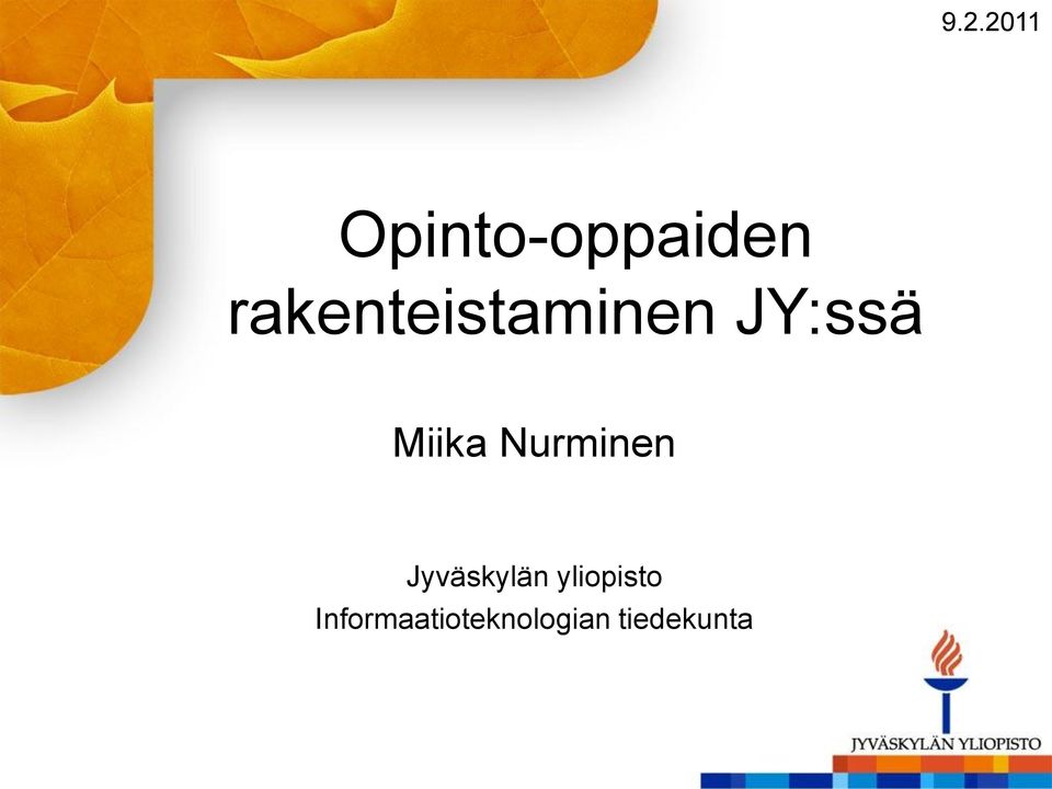 Nurminen Jyväskylän yliopisto
