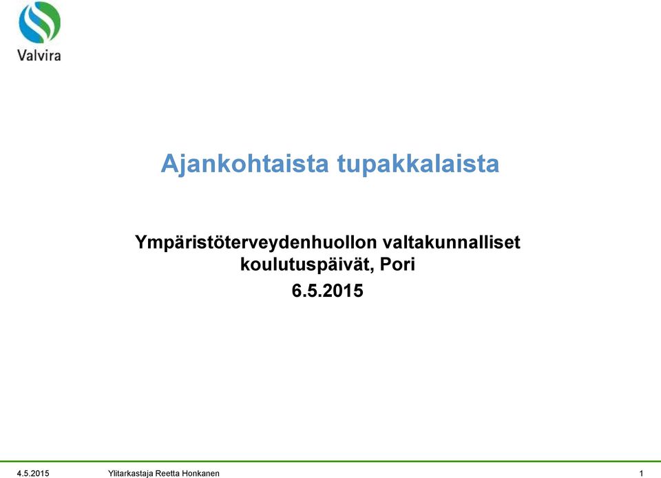 valtakunnalliset koulutuspäivät,