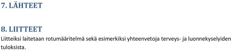 rotumääritelmä sekä esimerkiksi