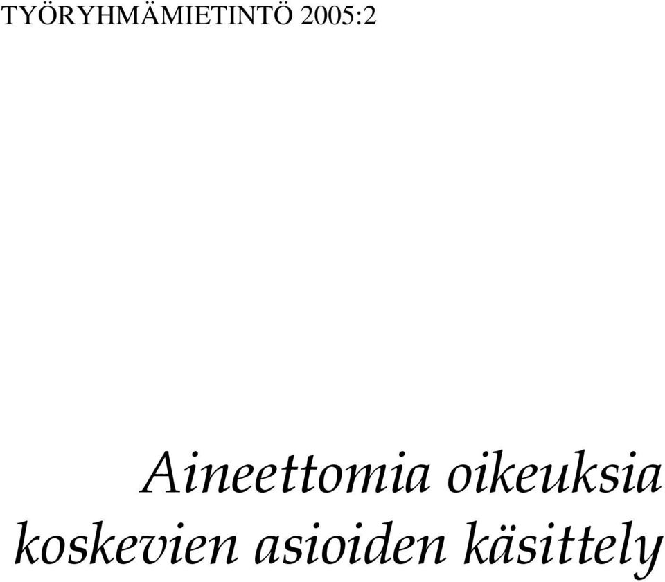 oikeuksia