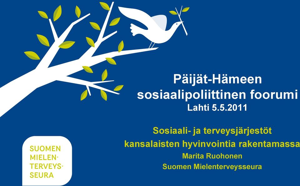 5.2011 Sosiaali- ja terveysjärjestöt