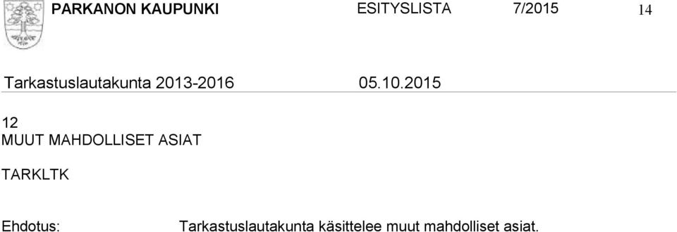 ASIAT Tarkastuslautakunta
