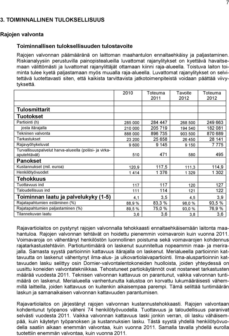 Toistuva laiton toiminta tulee kyetä paljastamaan myös muualla raja-alueella.