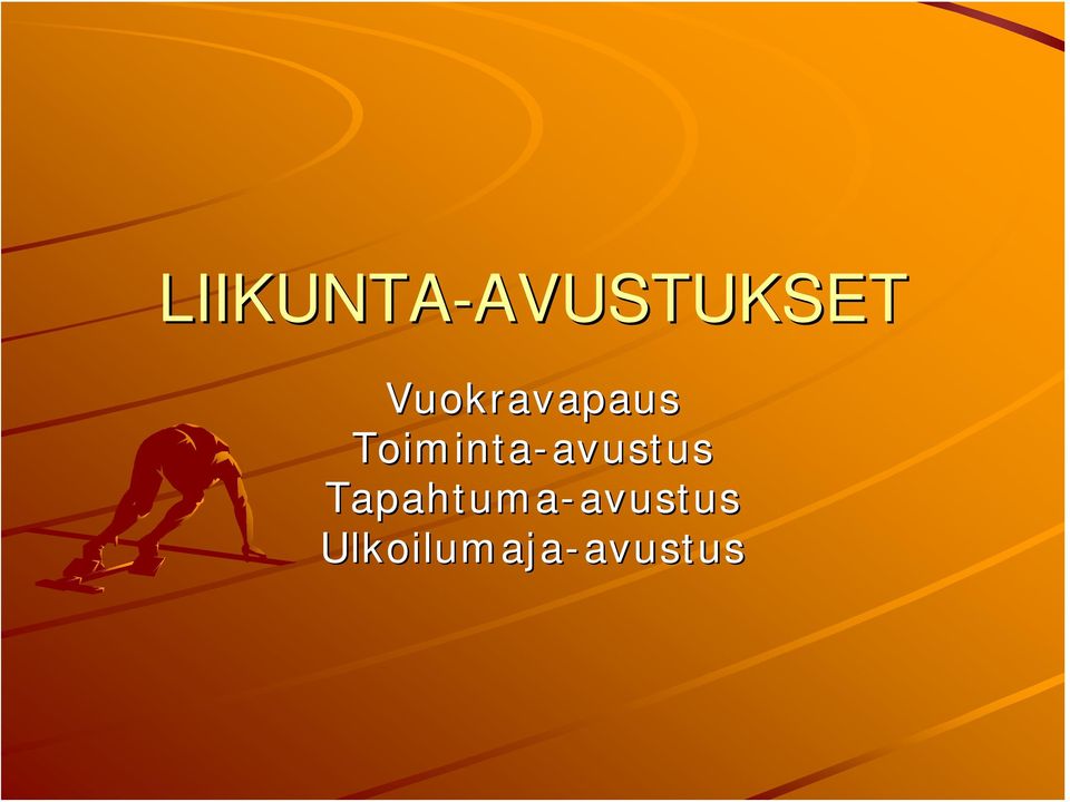 avustus Tapahtuma-avustus