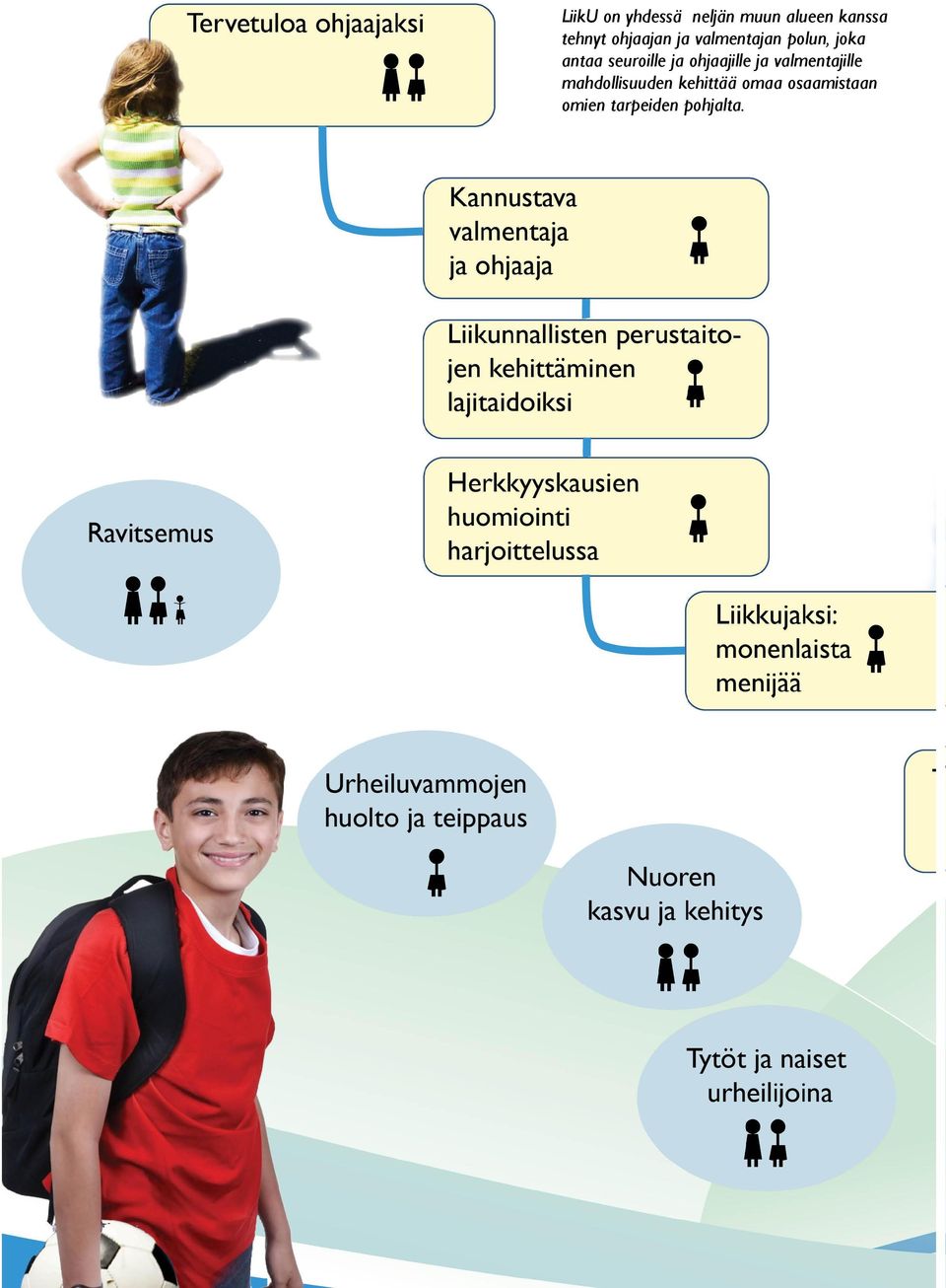 seuroille ja ohjaajille ja valmentajille