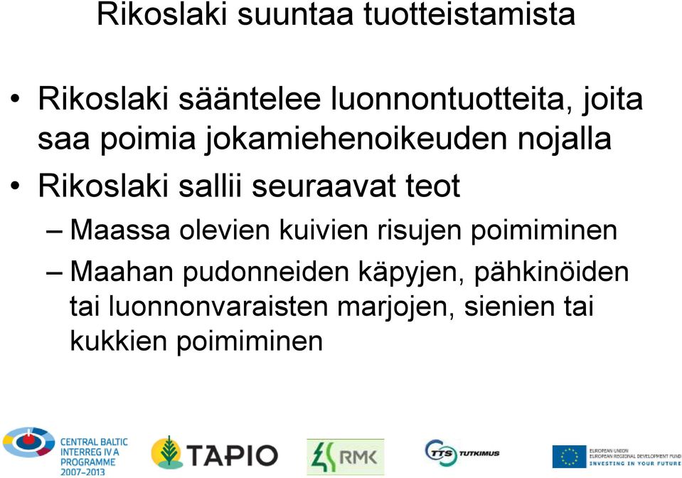 teot Maassa olevien kuivien risujen poimiminen Maahan pudonneiden