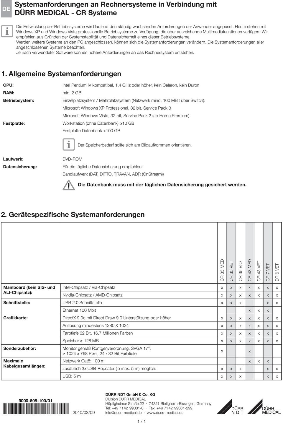 Wir empfehlen aus Gründen der Systemstabilität und Datensicherheit eines dieser Betriebsysteme. Werden weitere Systeme an den PC angeschlossen, können sich die Systemanforderungen verändern.