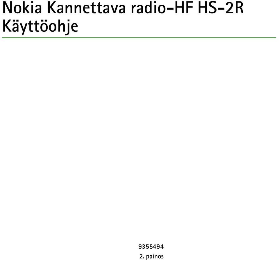 radio-hf HS-2R