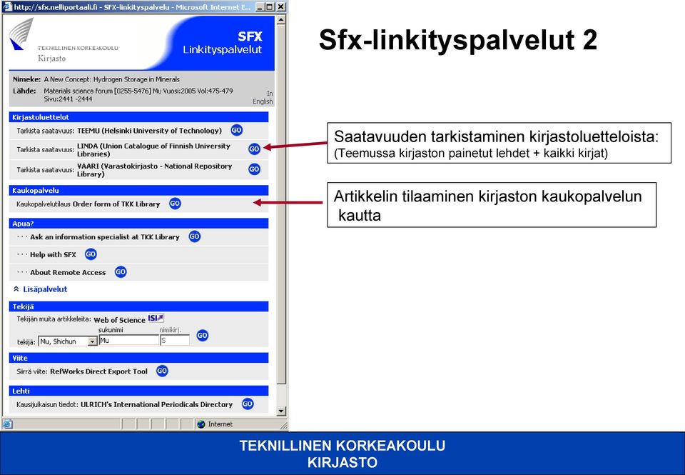 (Teemussa kirjaston painetut lehdet +