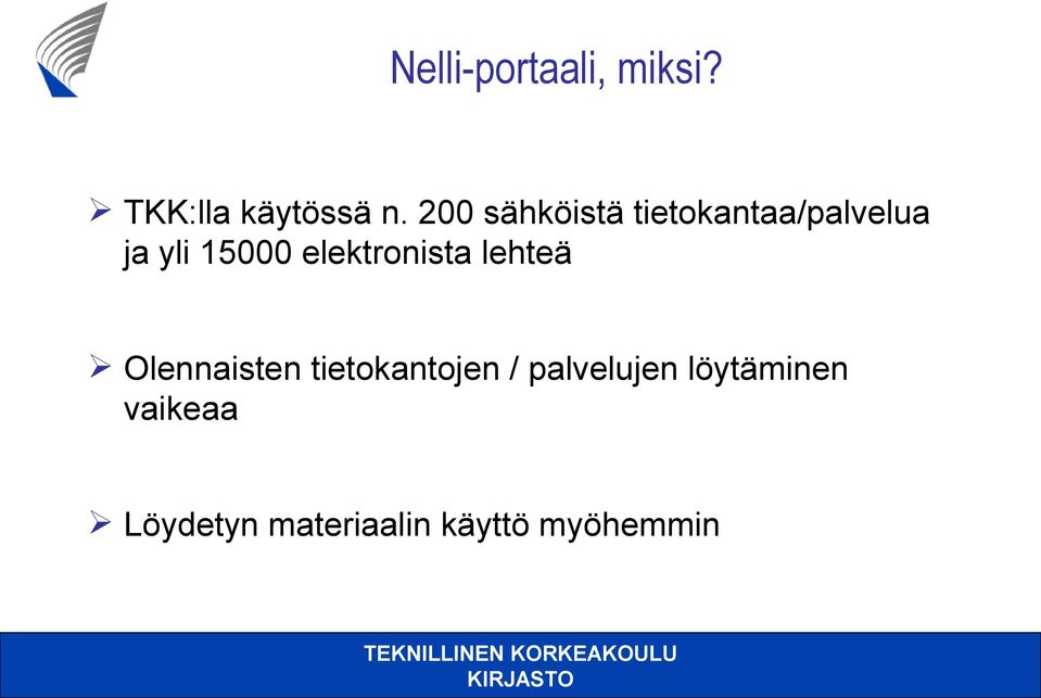 elektronista lehteä Olennaisten tietokantojen /