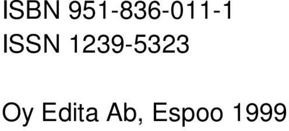 ISSN 1239-5323