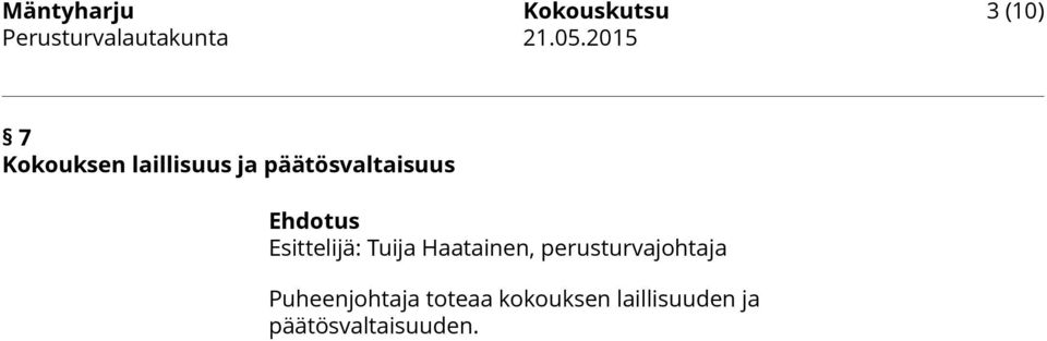 Tuija Haatainen, perusturvajohtaja