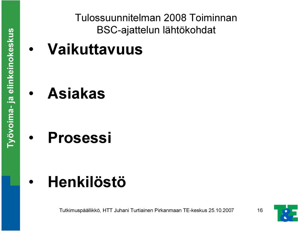 Asiakas Prosessi Henkilöstö