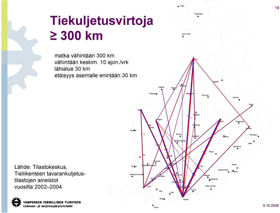 /vrk lähialue 30 km etäisyys asemalle enintään 30 km 25 40 12