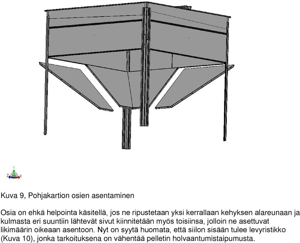 toisiinsa, jolloin ne asettuvat likimäärin oikeaan asentoon.