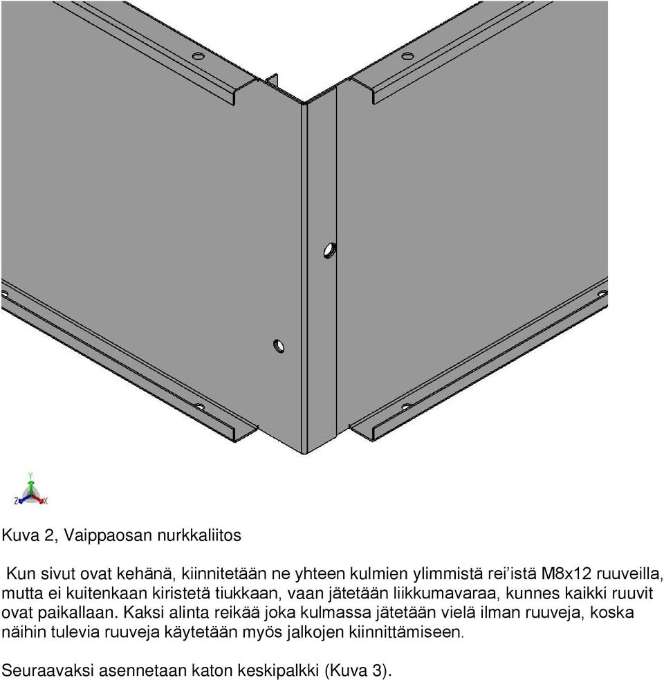 kaikki ruuvit ovat paikallaan.