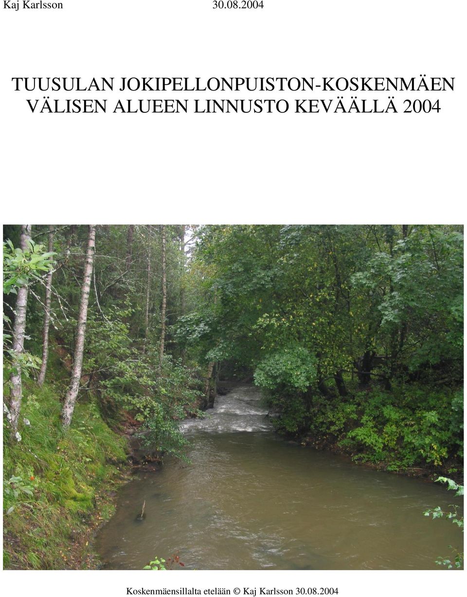 JOKIPELLONPUISTON-KOSKENMÄEN VÄLISEN