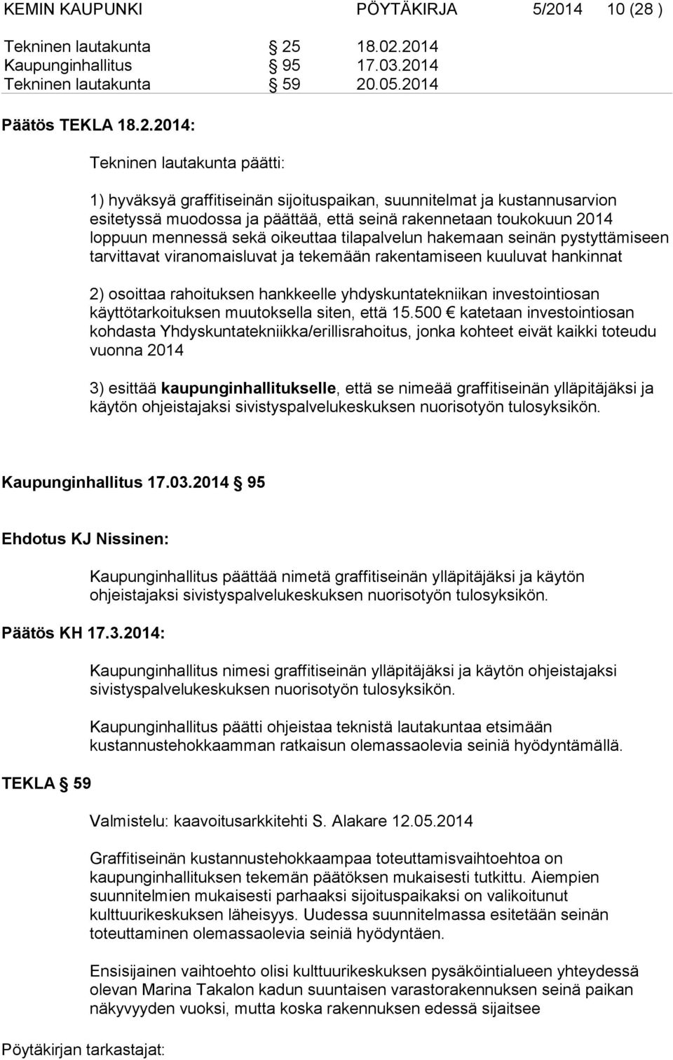 ) Tekninen lautakunta 25