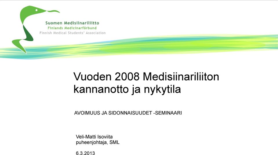 SIDONNAISUUDET -SEMINAARI