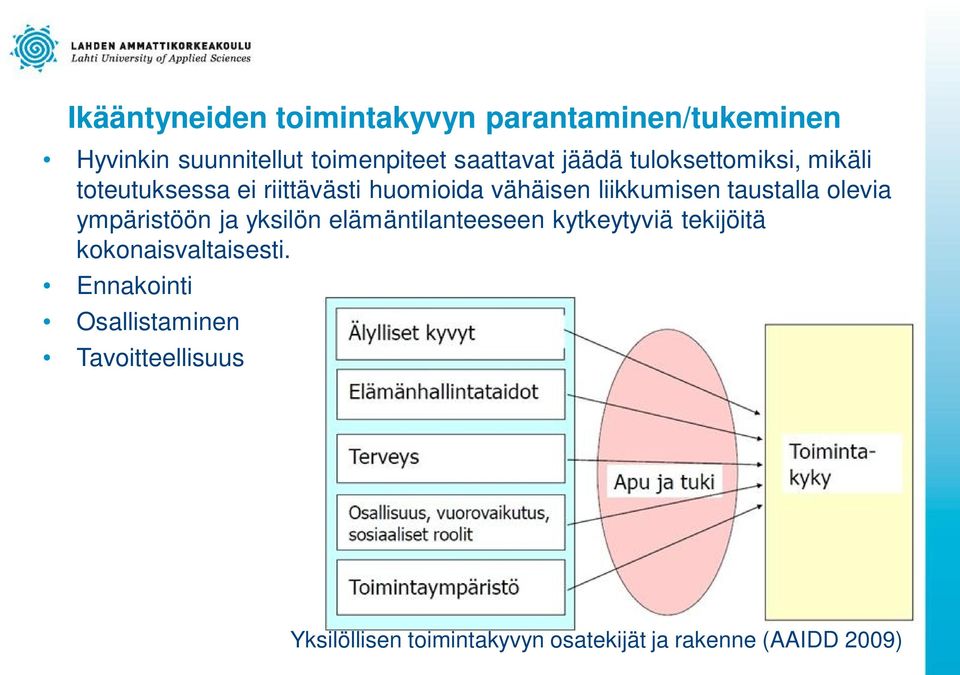 taustalla olevia ympäristöön ja yksilön elämäntilanteeseen kytkeytyviä tekijöitä