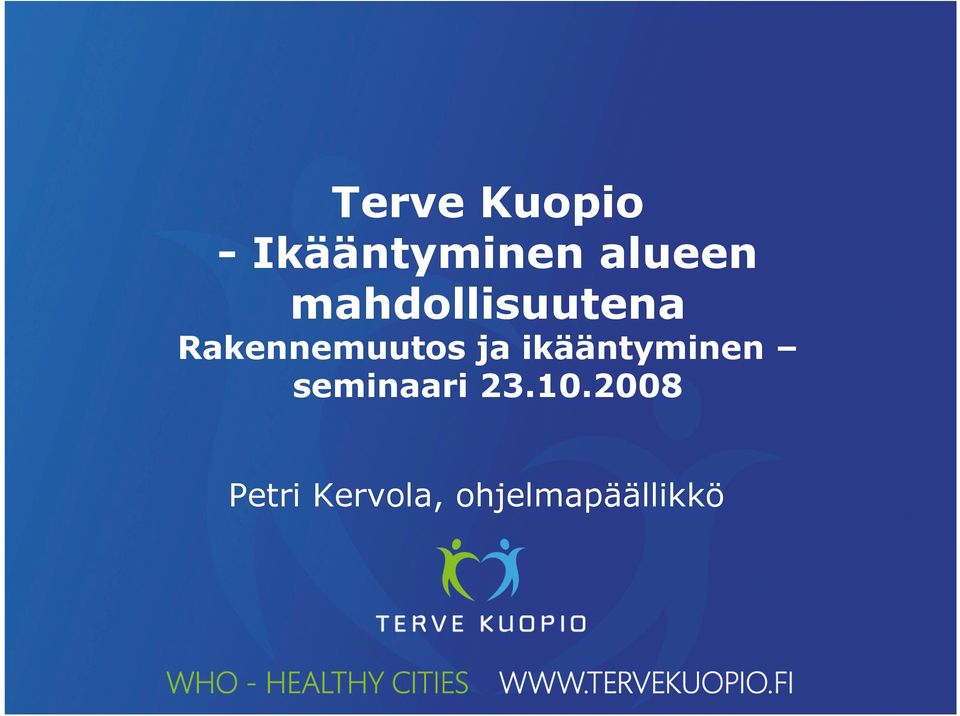 Rakennemuutos ja ikääntyminen