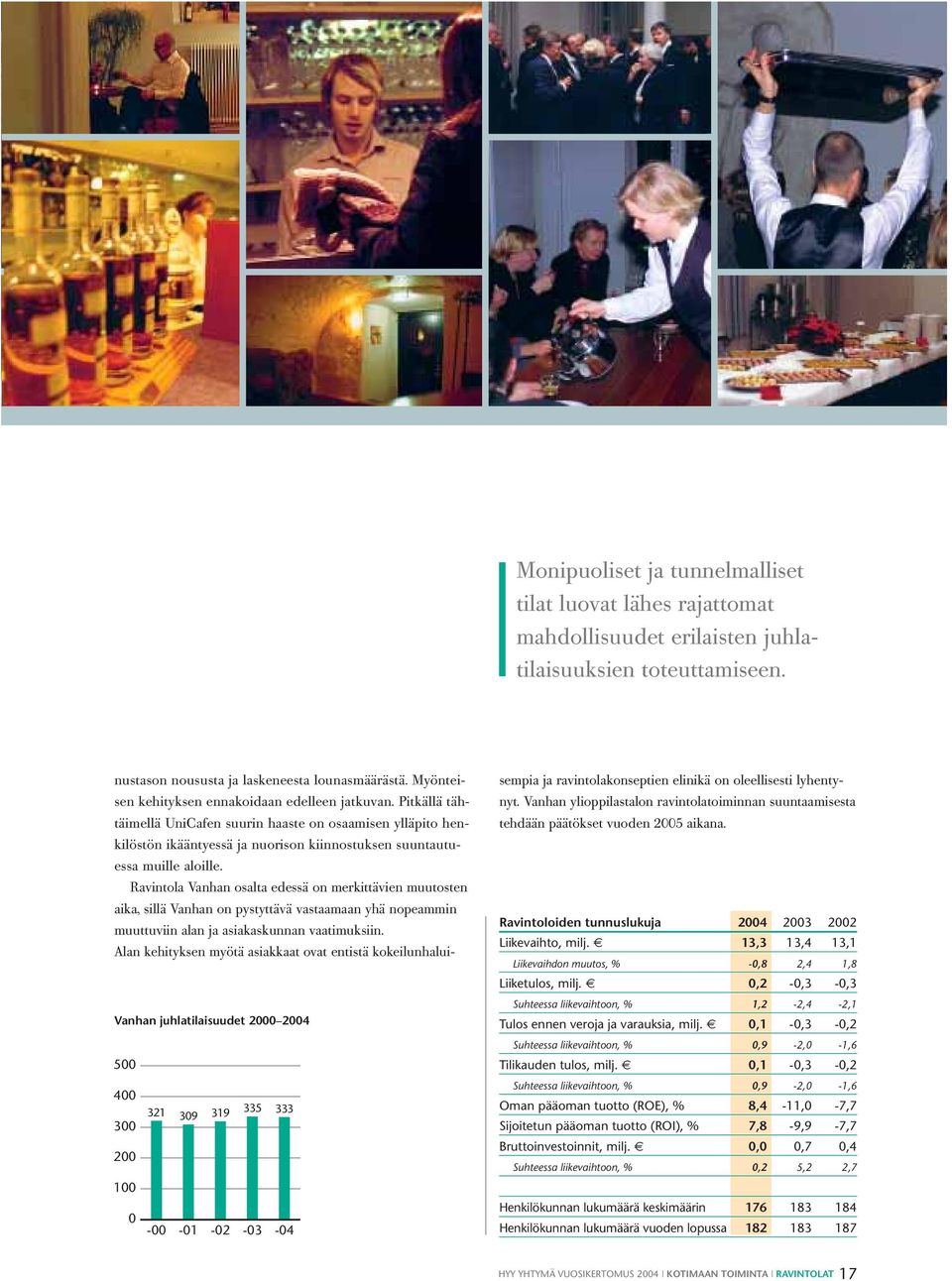 Ravintola Vanhan osalta edessä on merkittävien muutosten aika, sillä Vanhan on pystyttävä vastaamaan yhä no peammin muuttuviin alan ja asiakaskunnan vaatimuksiin.