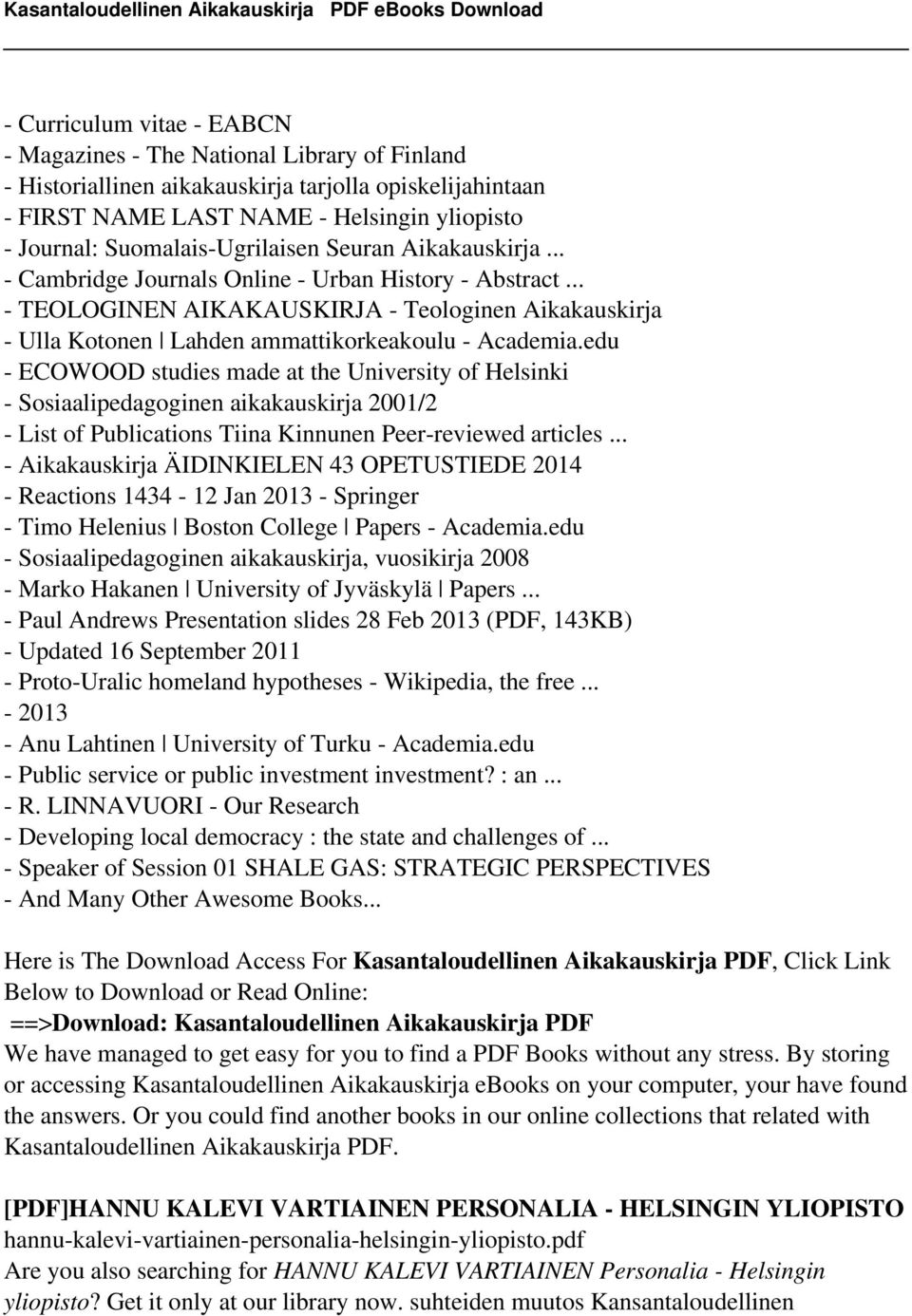 .. - TEOLOGINEN AIKAKAUSKIRJA - Teologinen Aikakauskirja - Ulla Kotonen Lahden ammattikorkeakoulu - Academia.