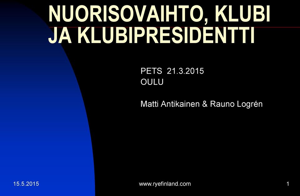 2015 OULU Matti Antikainen &