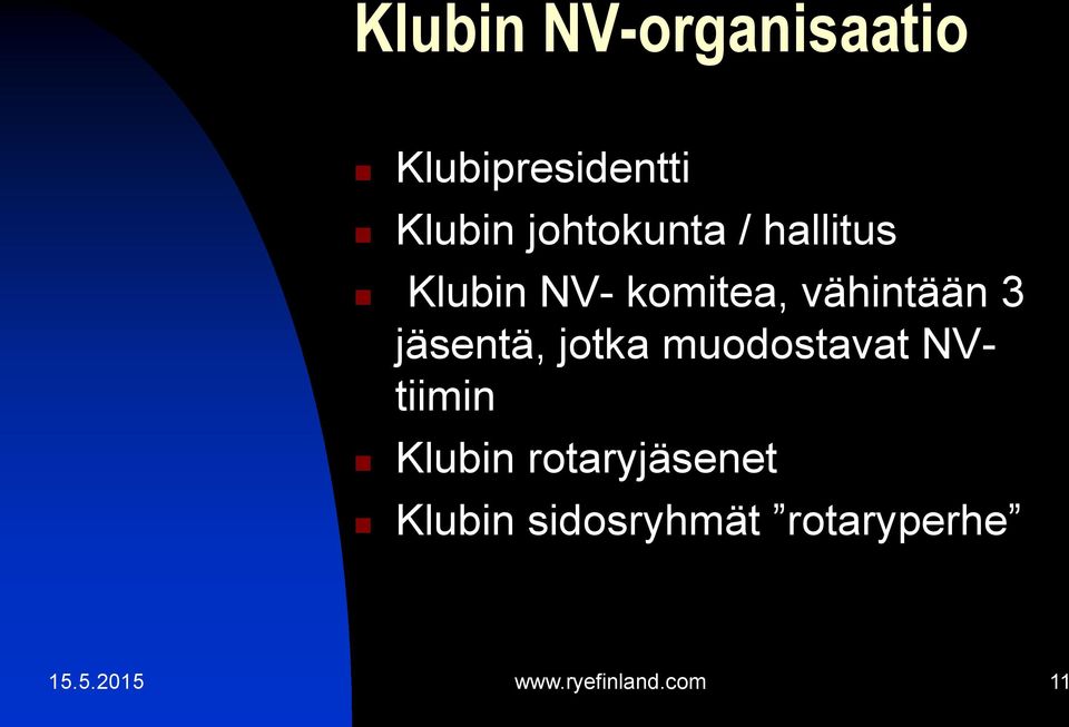 jäsentä, jotka muodostavat NVtiimin Klubin