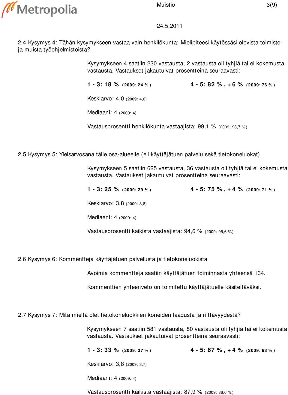 99,1 % (2009: 98,7 %) 2.