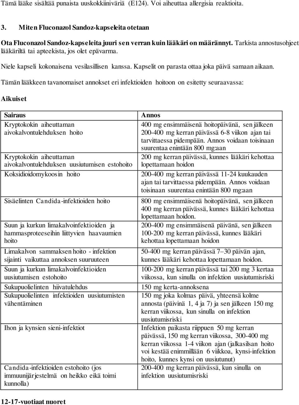 Niele kapseli kokonaisena vesilasillisen kanssa. Kapselit on parasta ottaa joka päivä samaan aikaan.