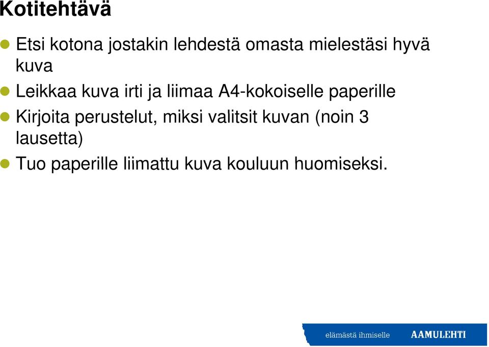 A4-kokoiselle paperille Kirjoita perustelut, miksi